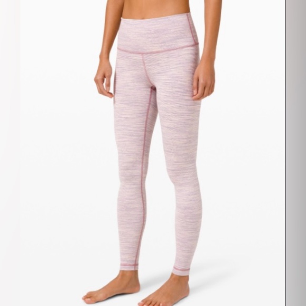 lululemon athletica Pink Heathered Leggings